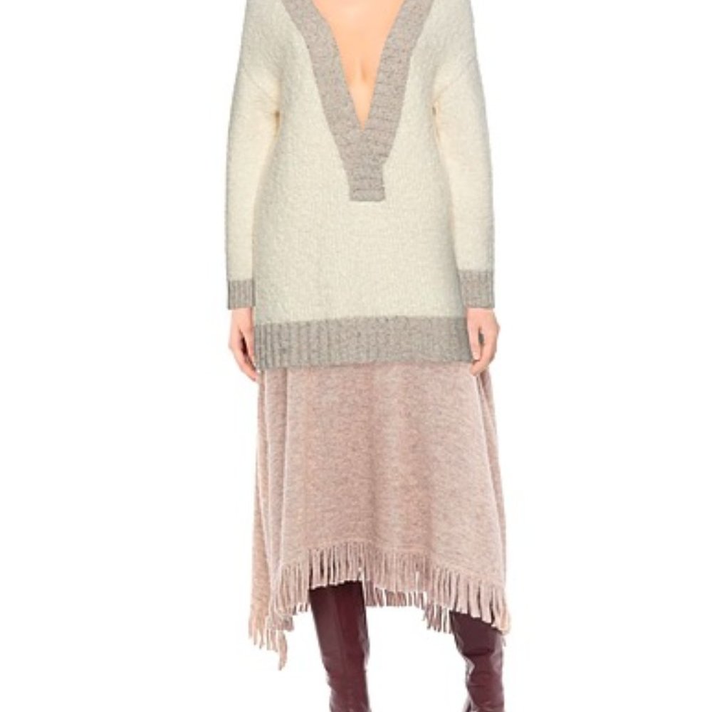 Tela V-Neck Tunic Sweater